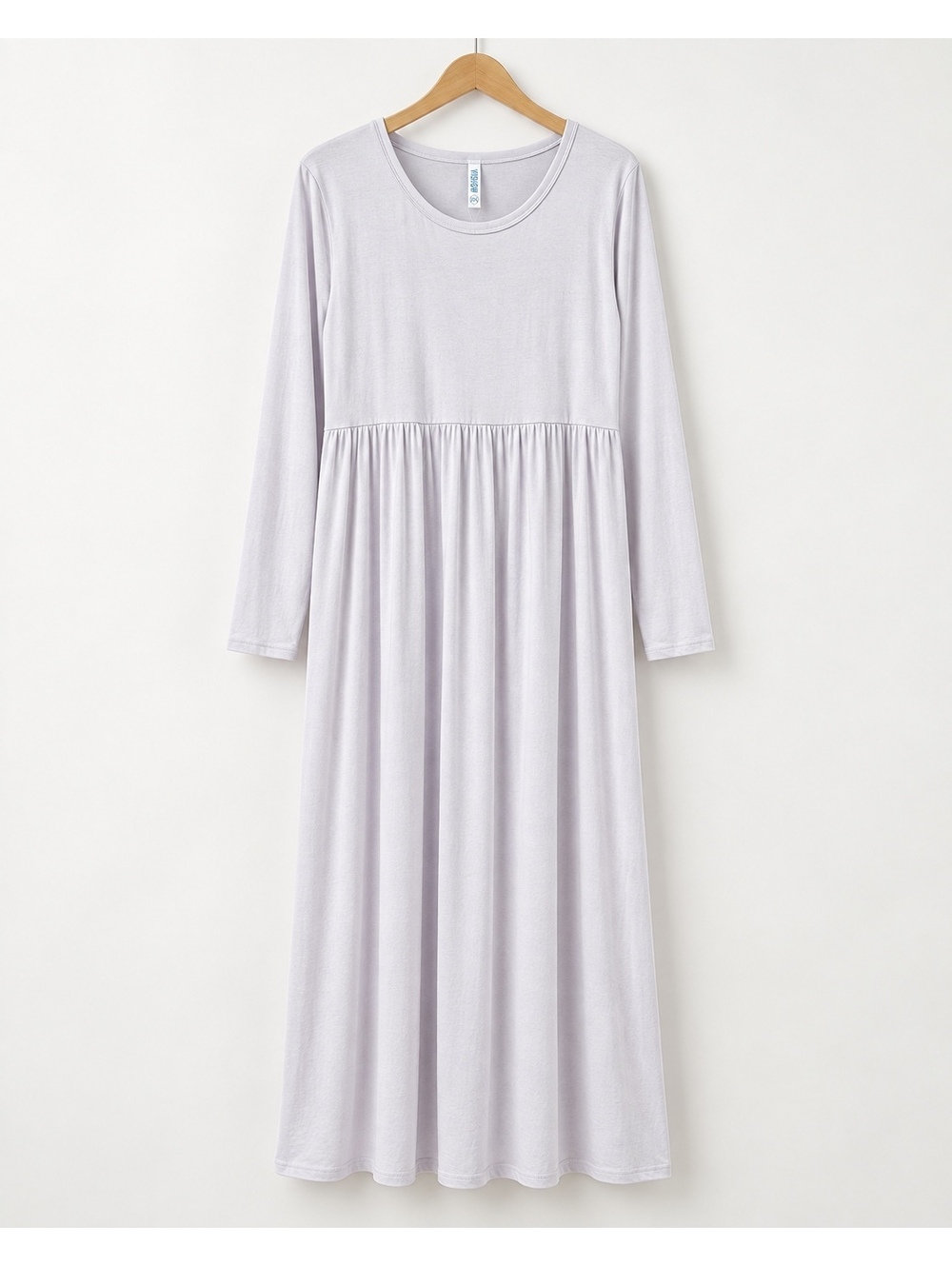 NWT VIISHOW Women’s 2XL Light Lavendar/PinkLong Sleeve Empire Waist Maxi Dress
